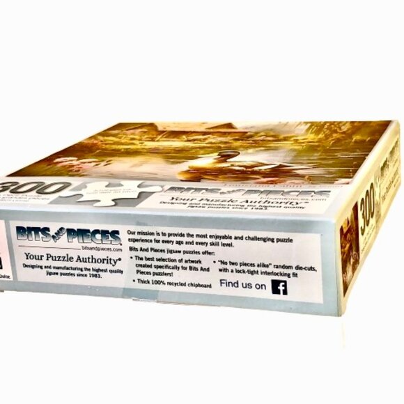 Bits & Pieces Puzzle Large Pieces LOUISIANA CABIN 300 Piece MALLARD DUCK - Picture 6 of 11